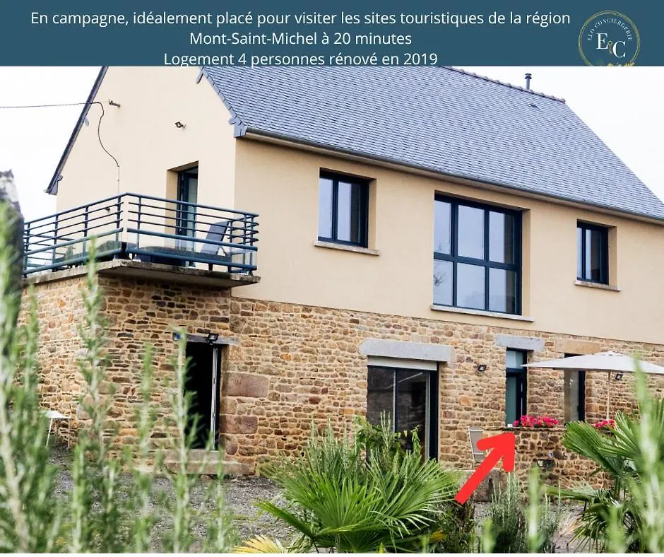 Maison Comprenant Deux Gites A Louer, Ensemble Ou Independamment, Capacite De 4 A 19 Personnes Idealement Place Pour Visiter Le Mont-Saint-Michel, Saint-Malo Et Les Alentours Baguer-Pican 0*,  France